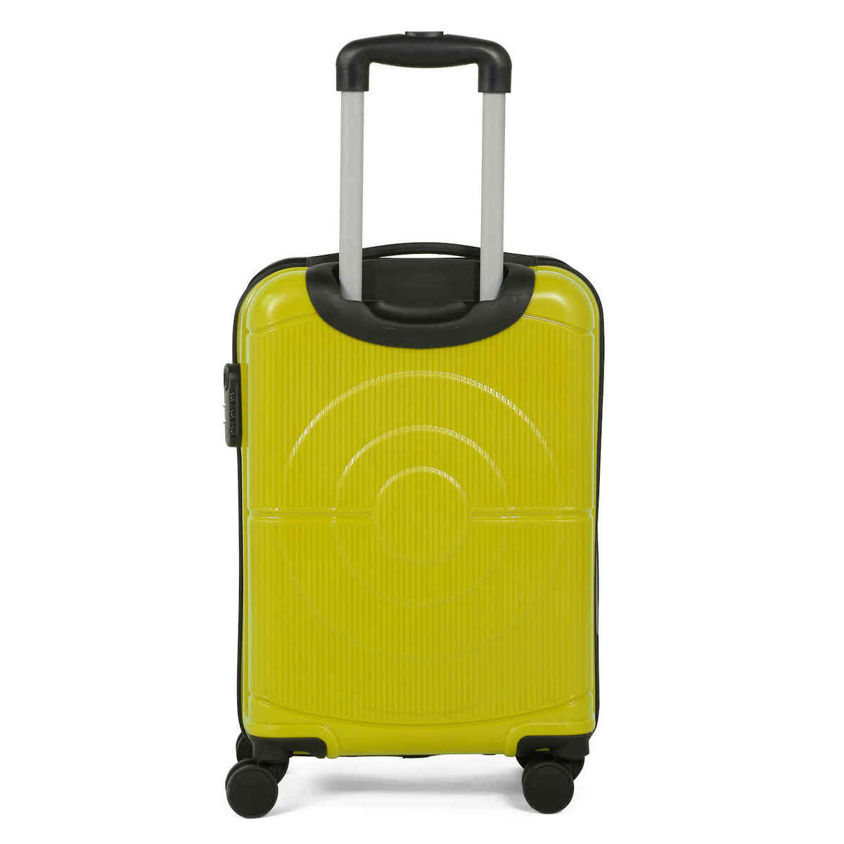Teakwood Textured PP 32.2 L Retractable Hard Luggage Trolley Bag | Avacado Green - 55 cm