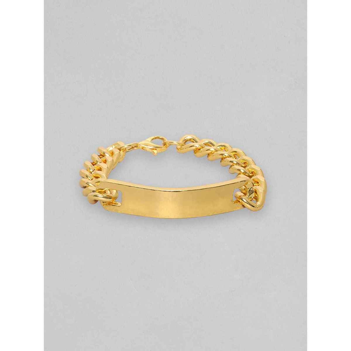 Rubans Men Gold-Plated Cuban Thick Chain Link Bracelet
