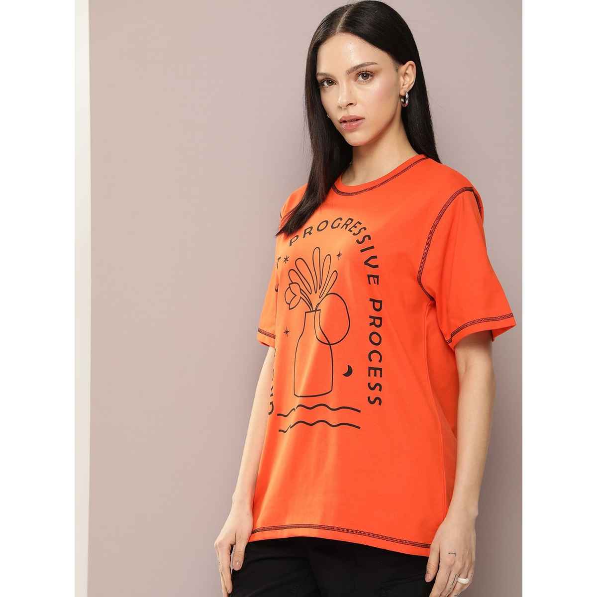 Dillinger Women's T-shirt | WMNCR388ORG | Orange - S