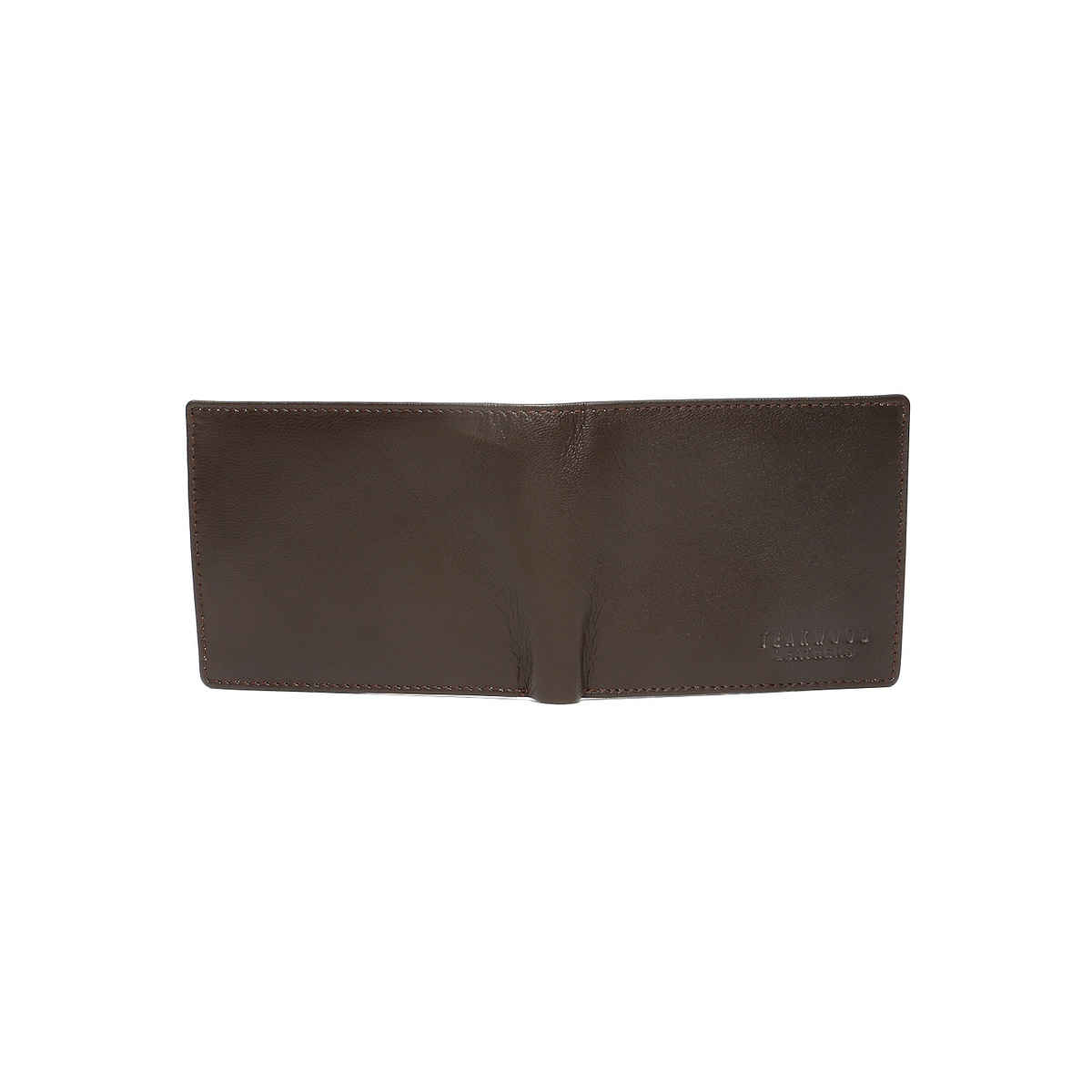 Teakwood Men's Solid Genuine Leather Wallet | Brown - One Size