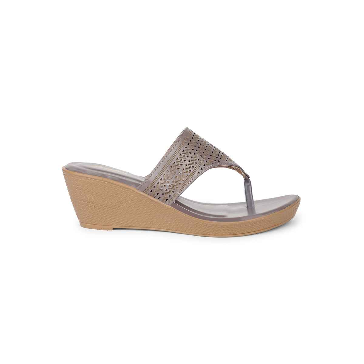 Bata Gunmetal Thong For Women - 7