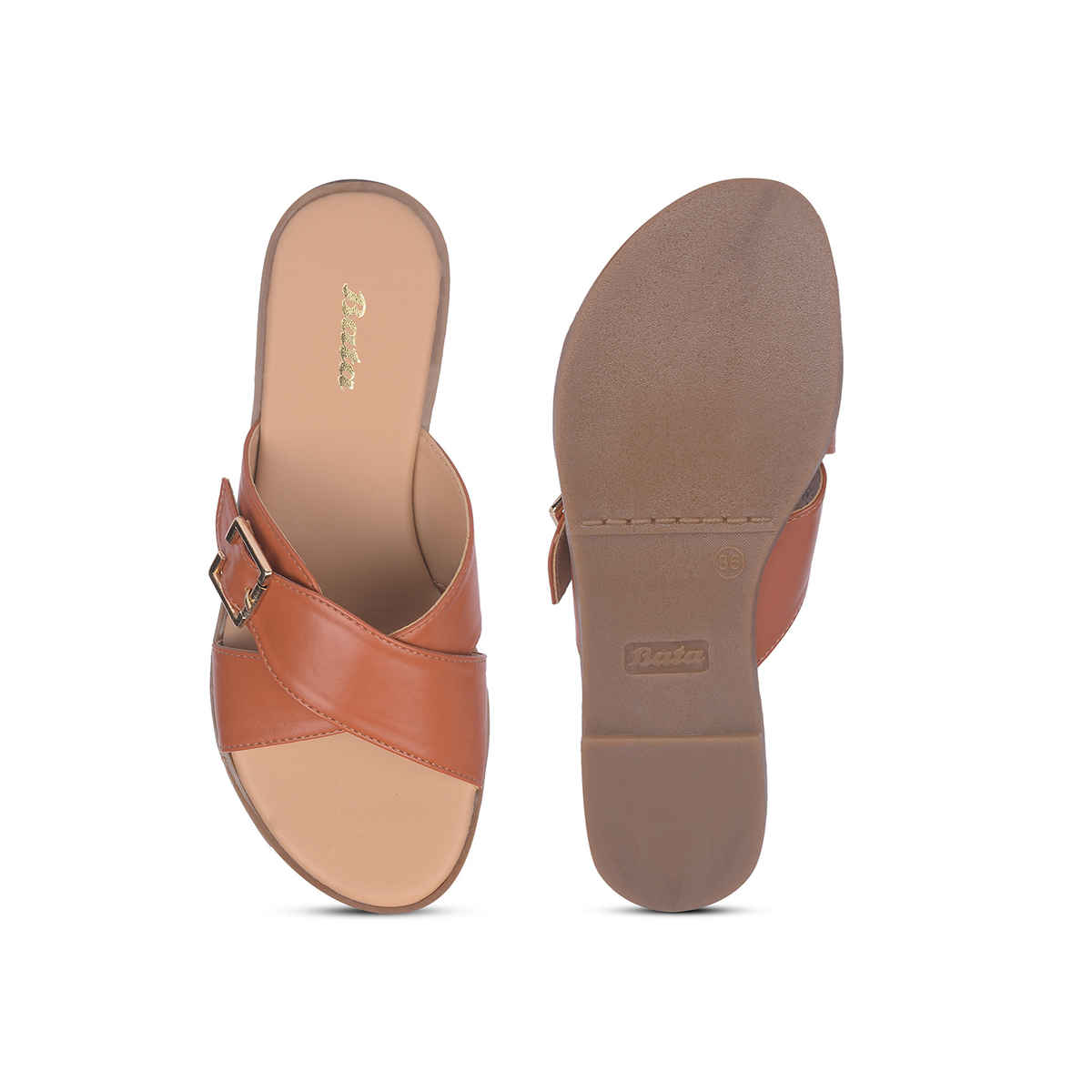 Bata Light Brown Sandal For Women | UK 7