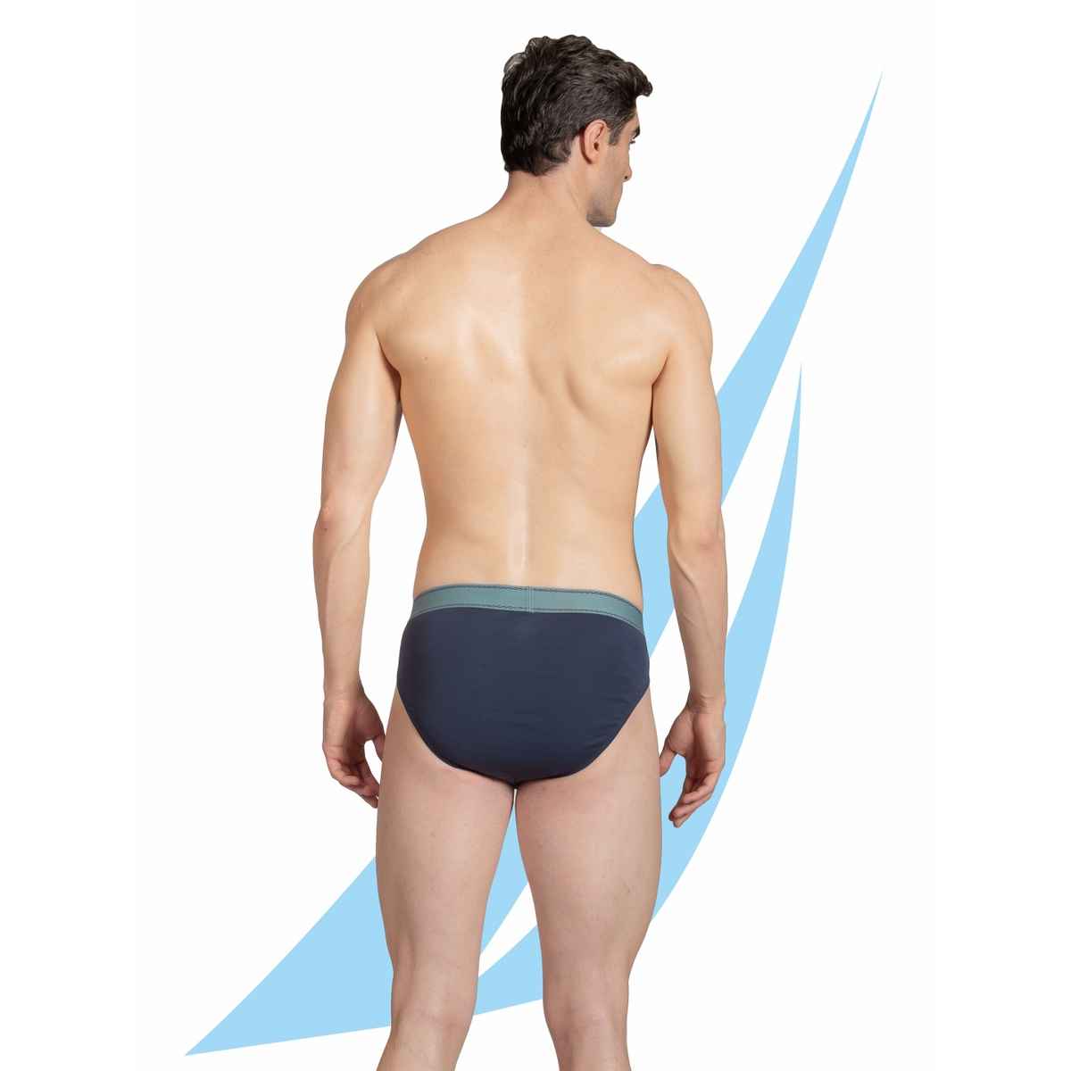 Nautica Men's - 1PP-RBF02 Rib Brief-05-S PBLU | Blue - M