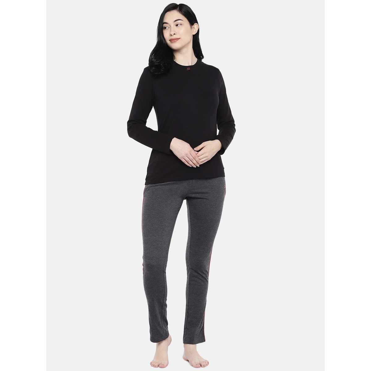 Sweet Dreams Women Solid Pyjama | Charcoal | XXL