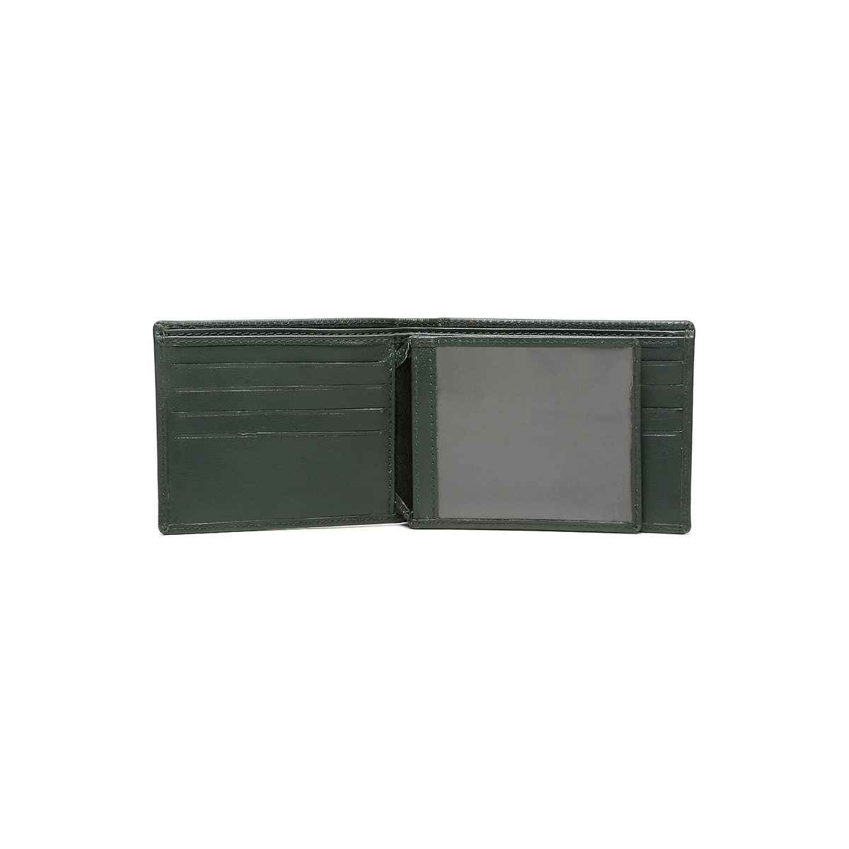 Teakwood Men's Solid Genuine Leather Wallet | Green - One Size