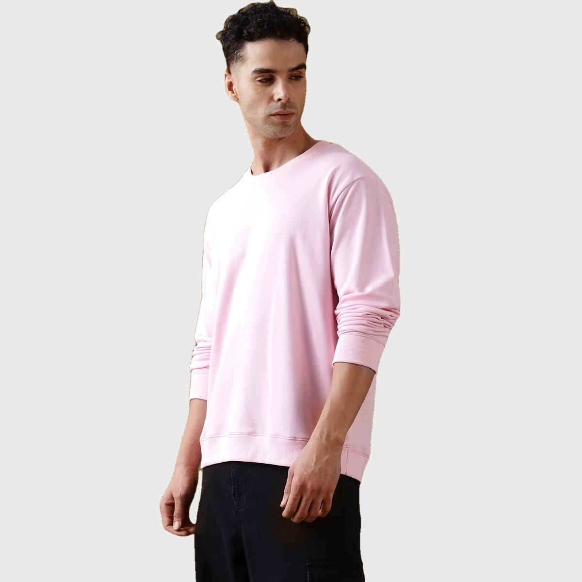Dillinger Men's Pure Cotton Oversized T-shirt | Pink - L