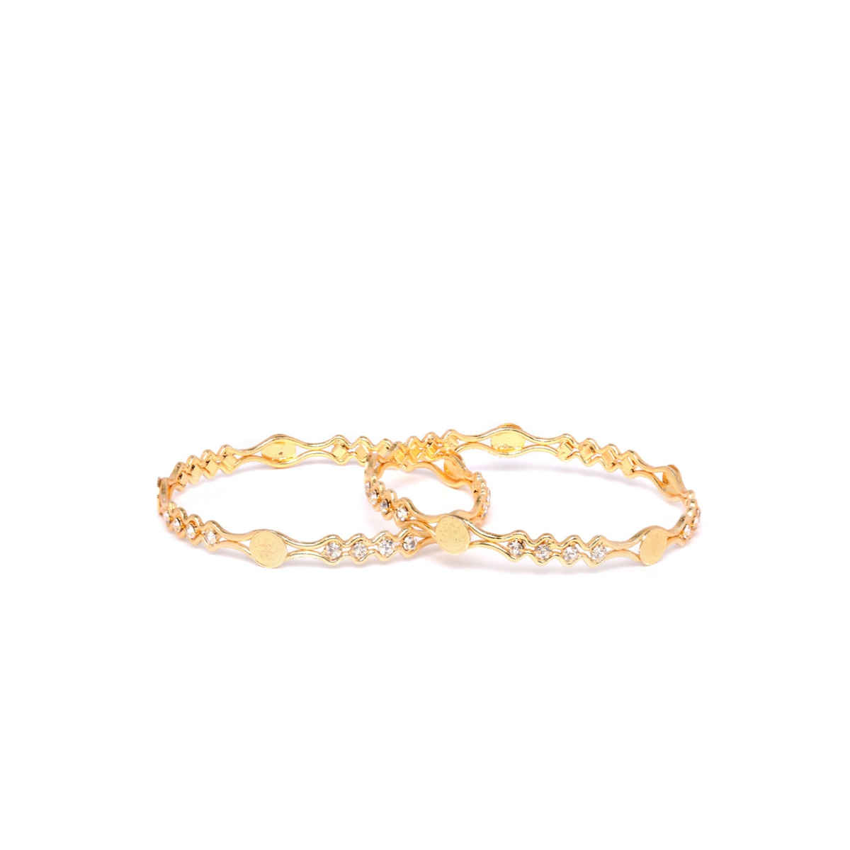 Youbella Stylish Traditional Jewellery Gold Plated Bangle Set For Women (Golden)(Ybbn - 91144 - 2.4)