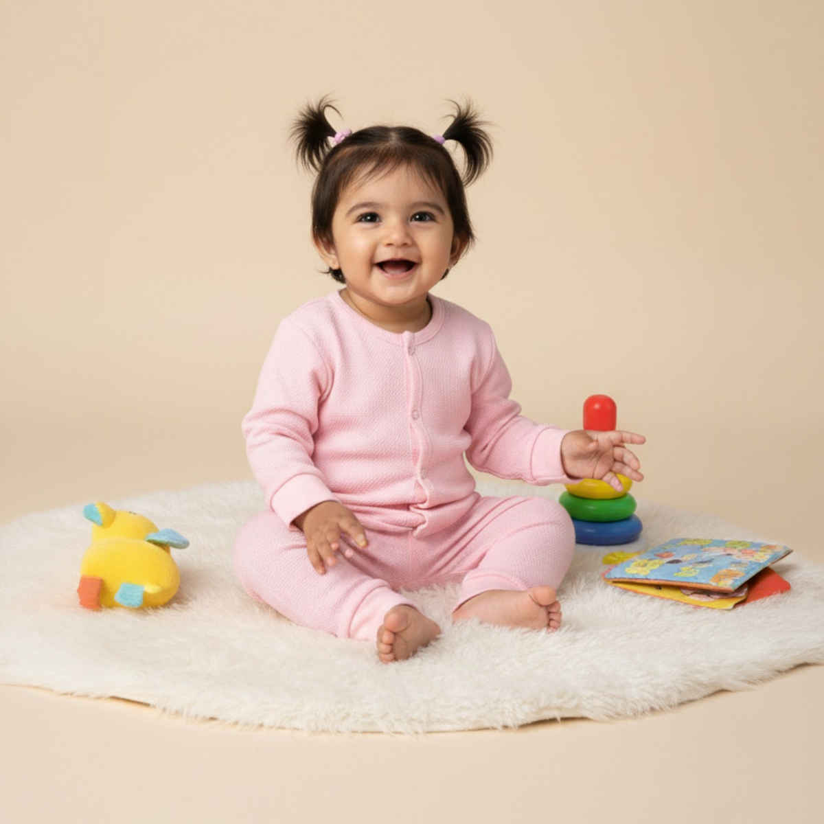 The Mom Store Infant Pastel Pink Set | Ips-Nt-Pstp | Pink | 0-3 Months