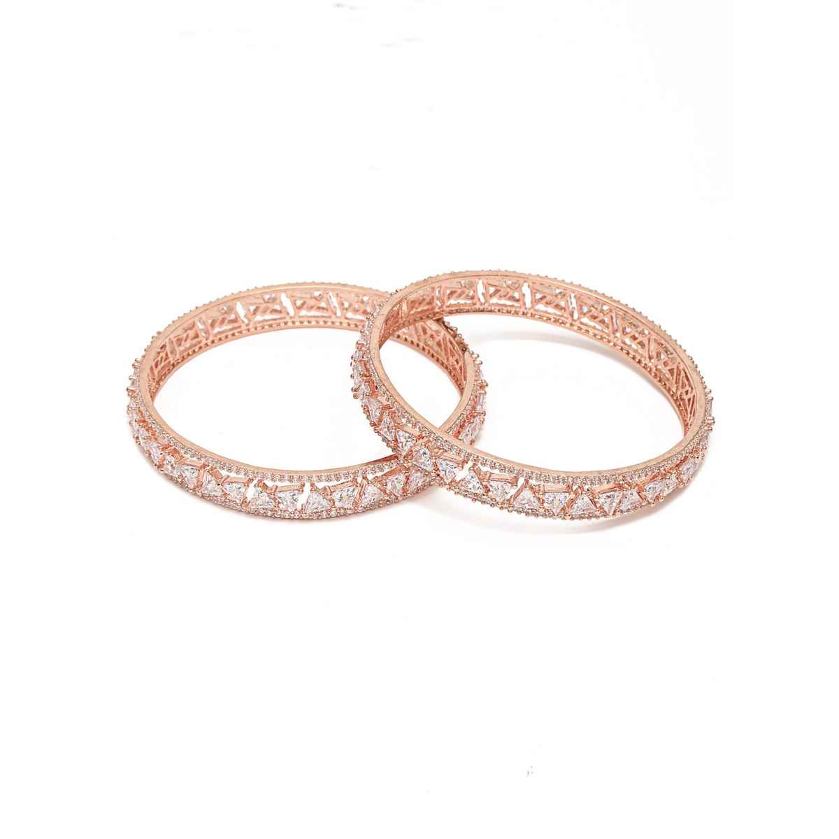Youbella Jewellery Stylish American Diamond Studded Bangles For Girls And Women(Ybbn - 91891 - 2.4)
