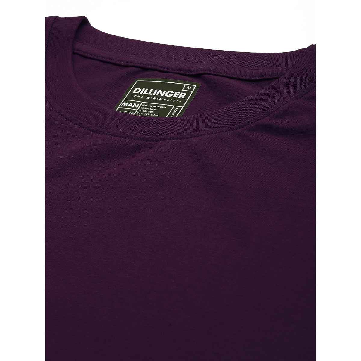 Dillinger Men's Solid Oversized T-shirt | Purple - XL