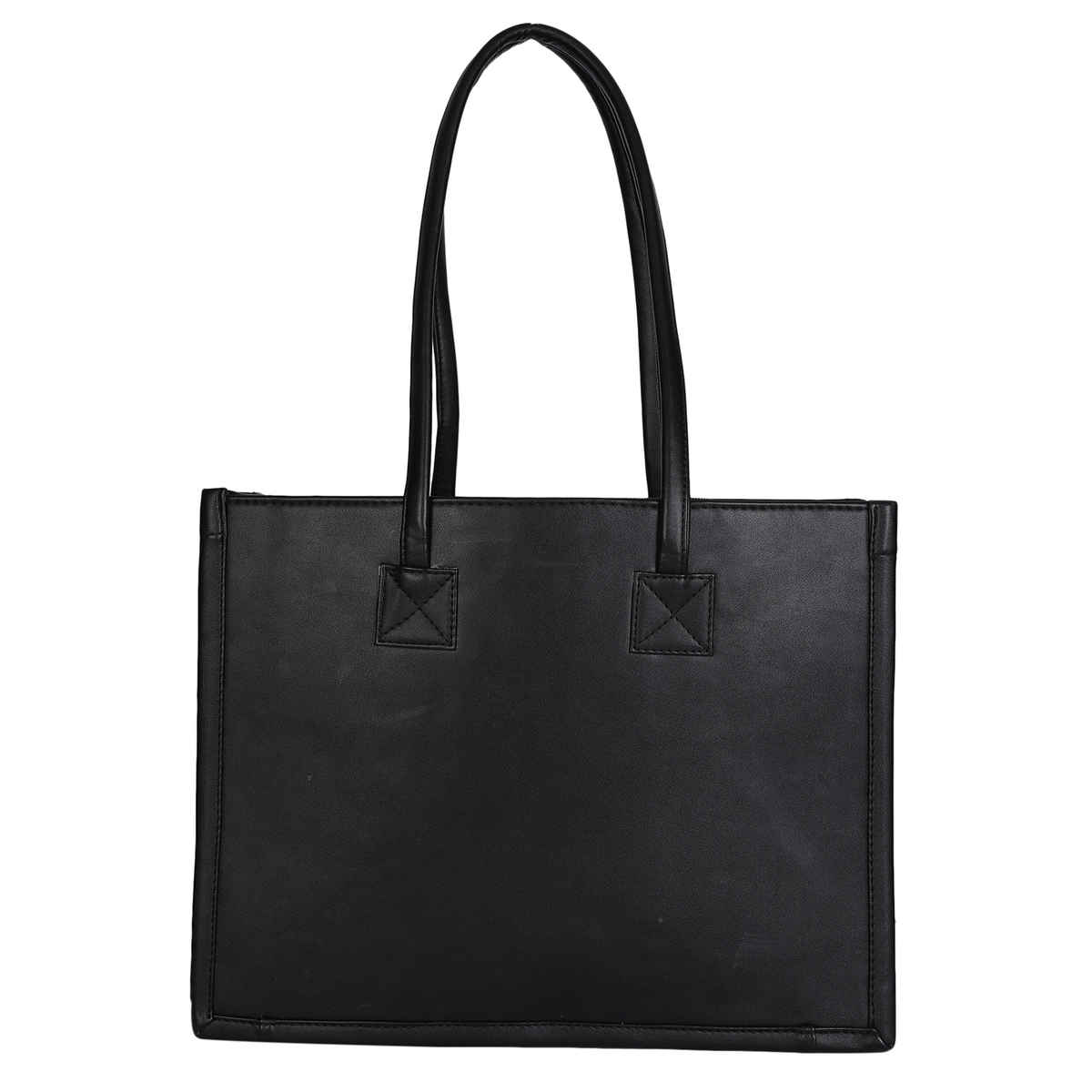 Mini Wesst Women's Solid PU 13 L Double Strap Shoulder Bag | Black - One Size