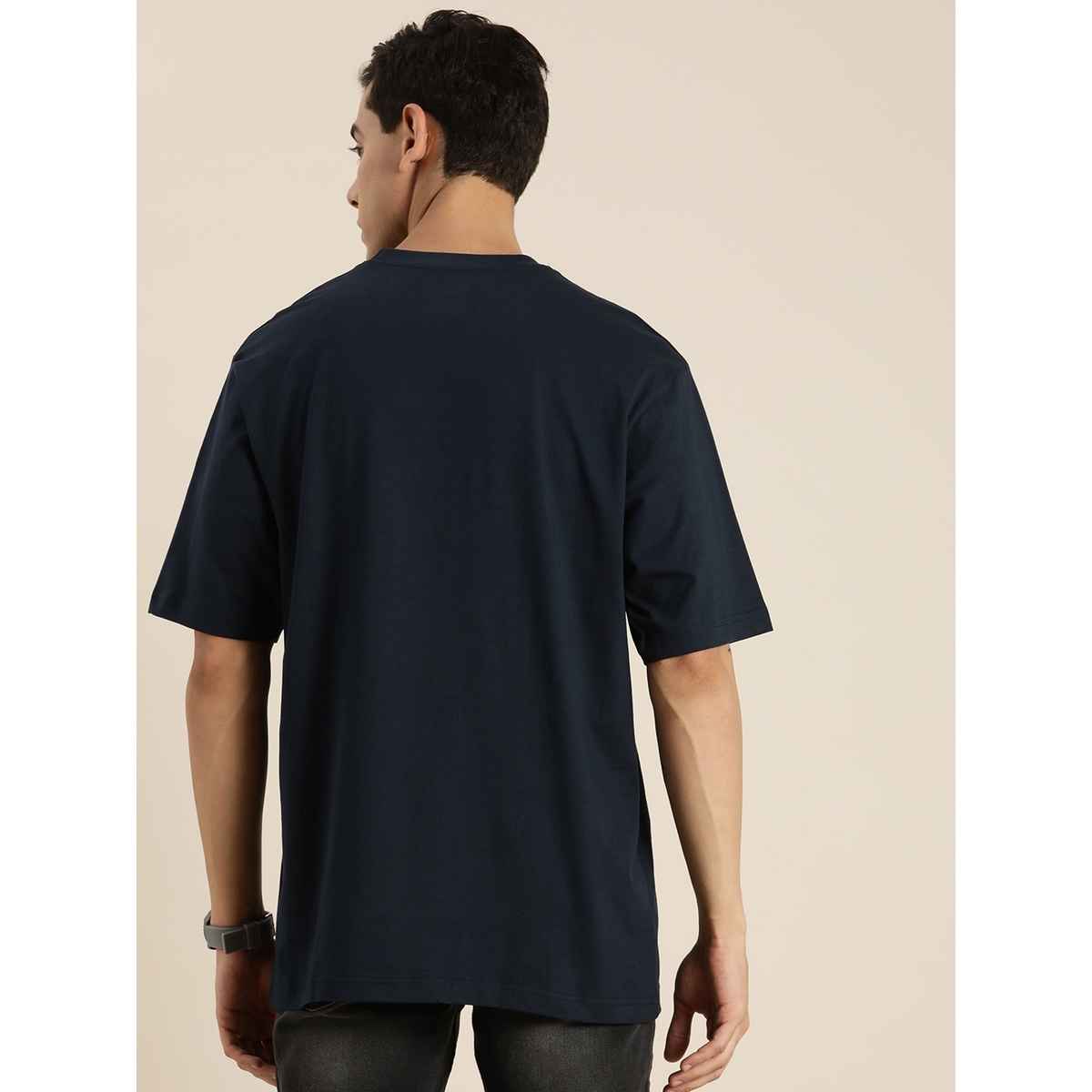 Dillinger Men's T-shirt Oversized | DLMOV054NVY | Navy - XL