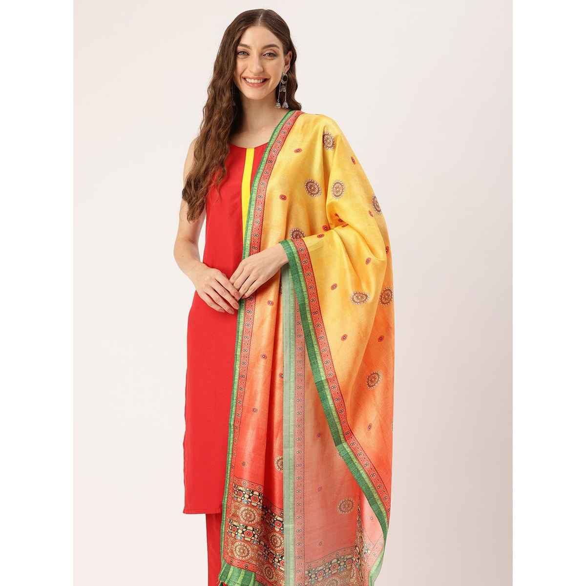 Ishin Multi Color Cotton Dupatta | 1044