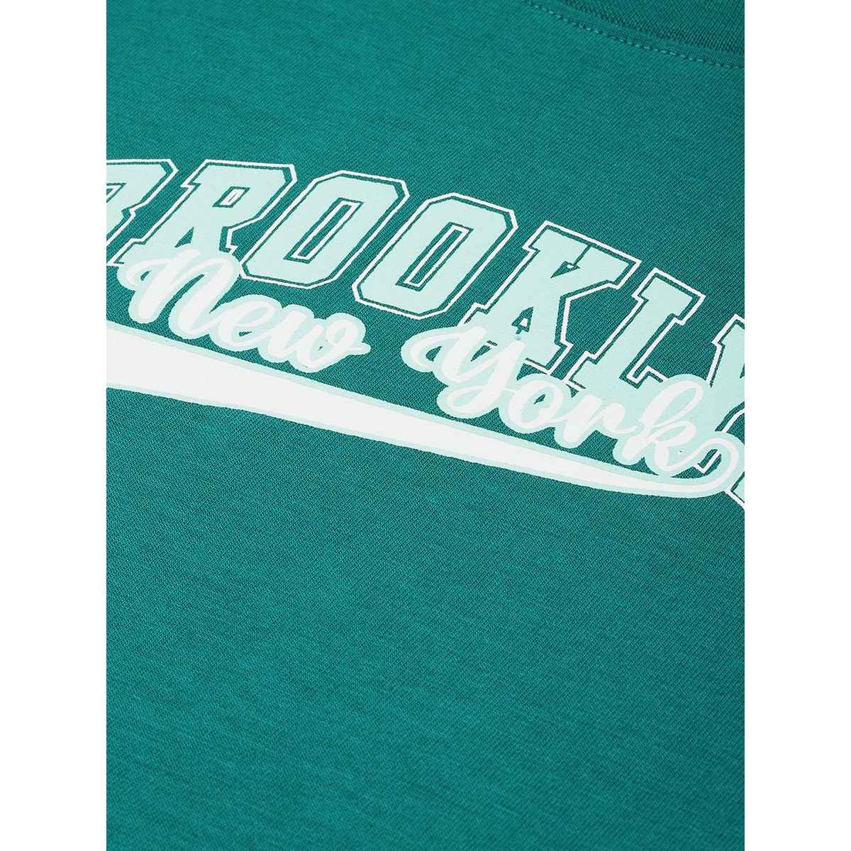 Dillinger Men's Typography Printed Oversized T-shirt | Green - L