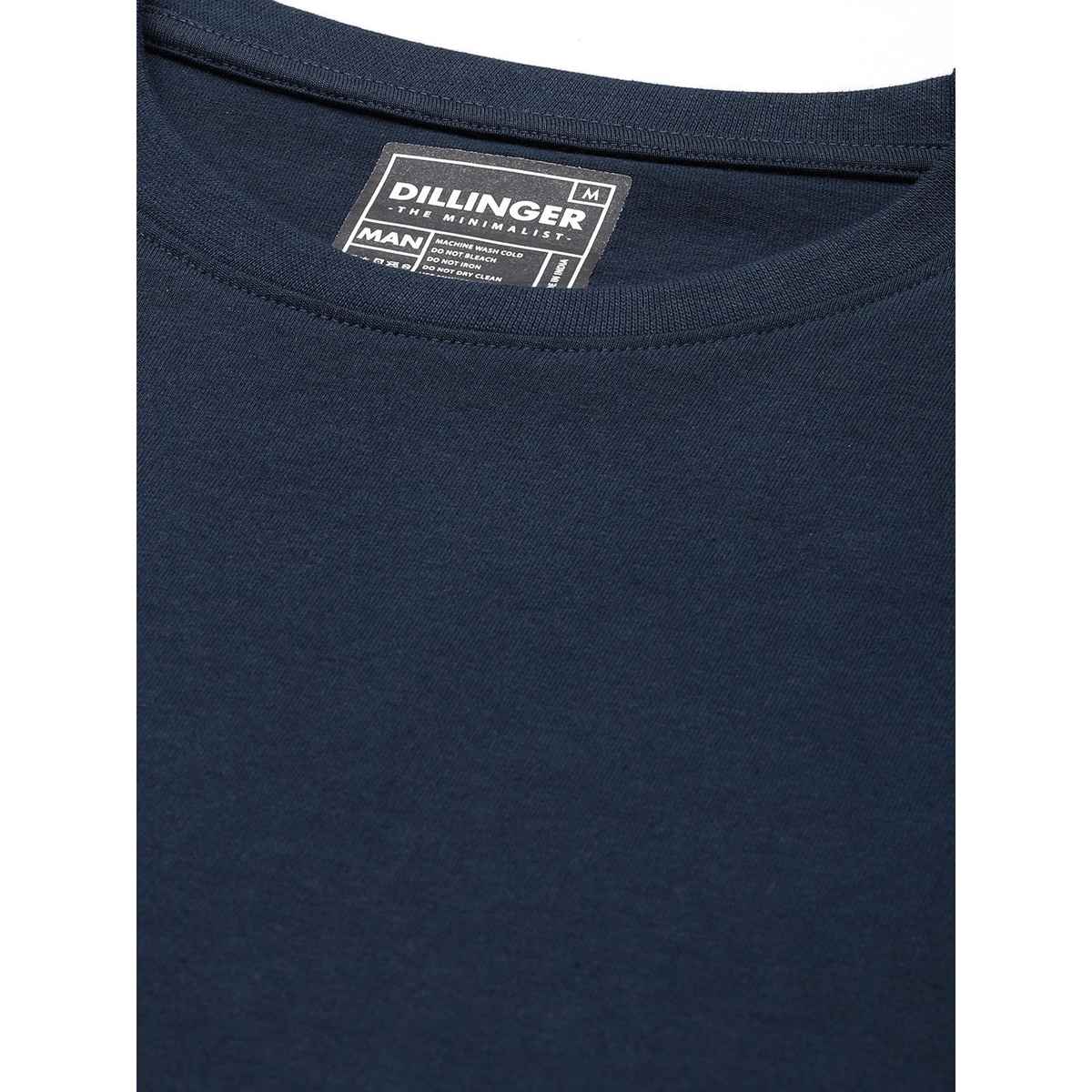 Dillinger Men's Pure Cotton T-shirt | Navy Blue - L