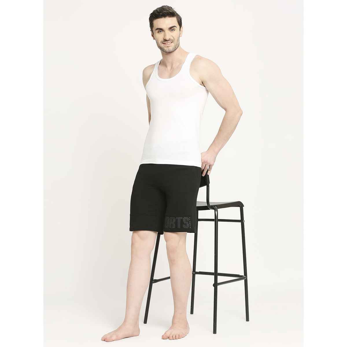 Vip Mens Vest Bonus Premium Rn | Pack of 2 | 75 cm | White