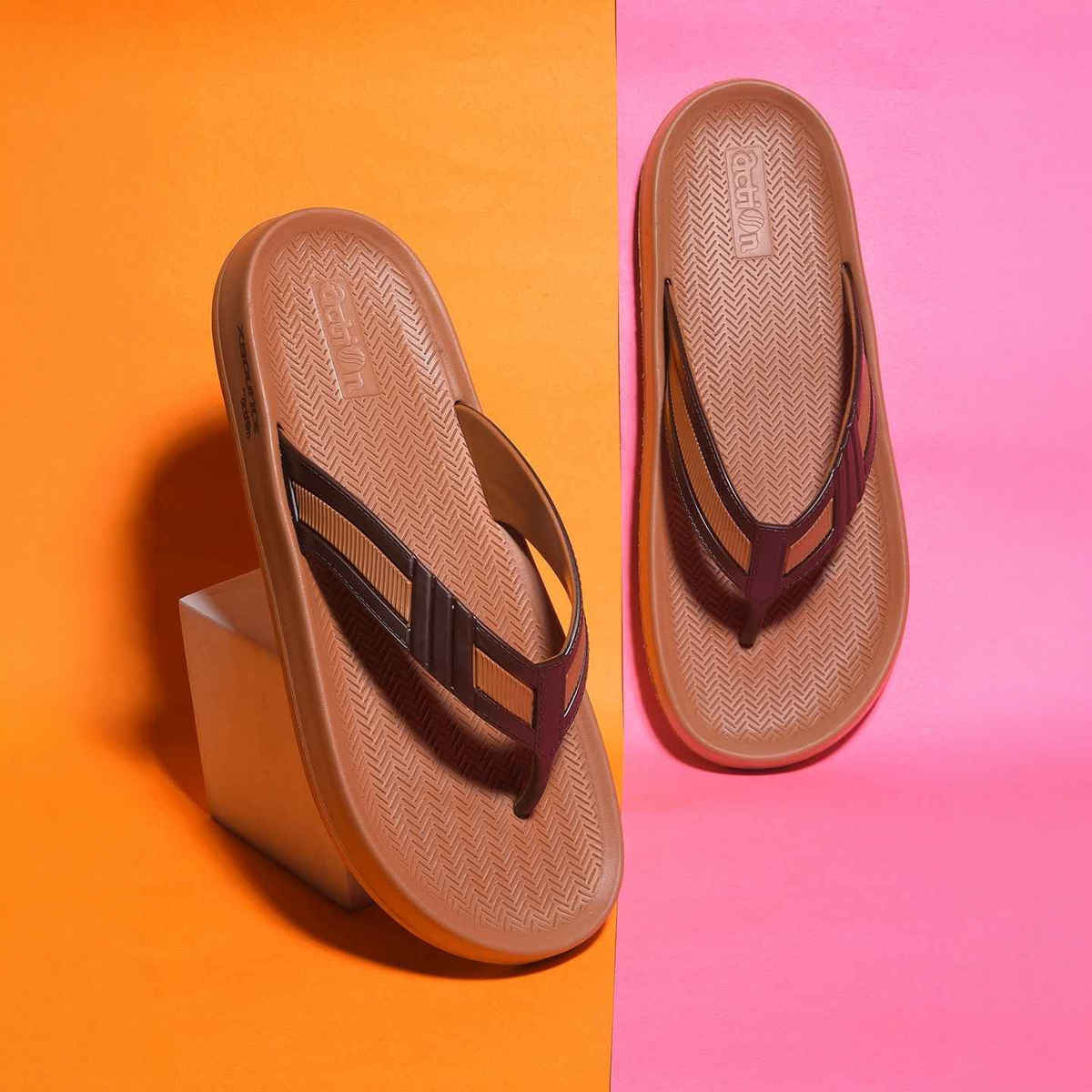 Action Eva Flotter Mens Eva Slippers | Uk | 8 | Tan