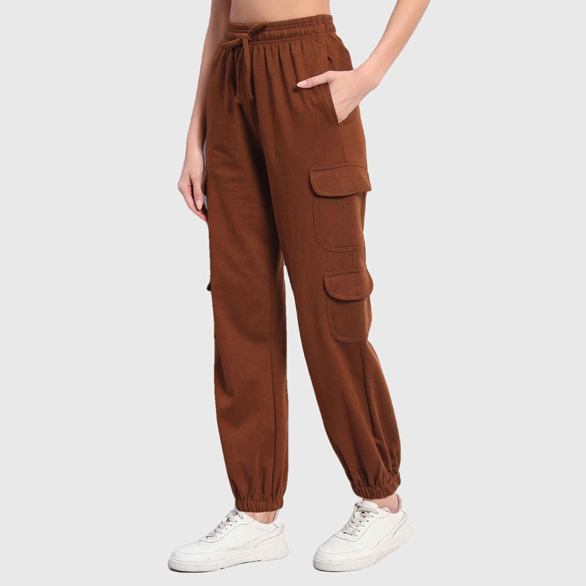 Q-rious Women's AdventureFlex Cargo Joggers | GLJ-CARGO | Brown - 34