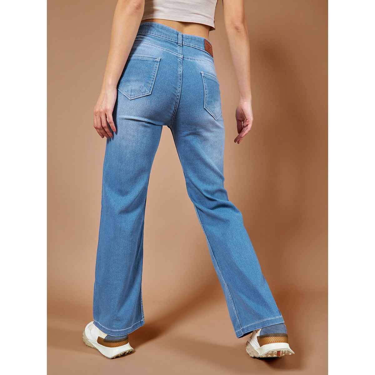 Miss Chase Women s No Regrets Just Love Wide Leg Jeans | Light Blue | 30