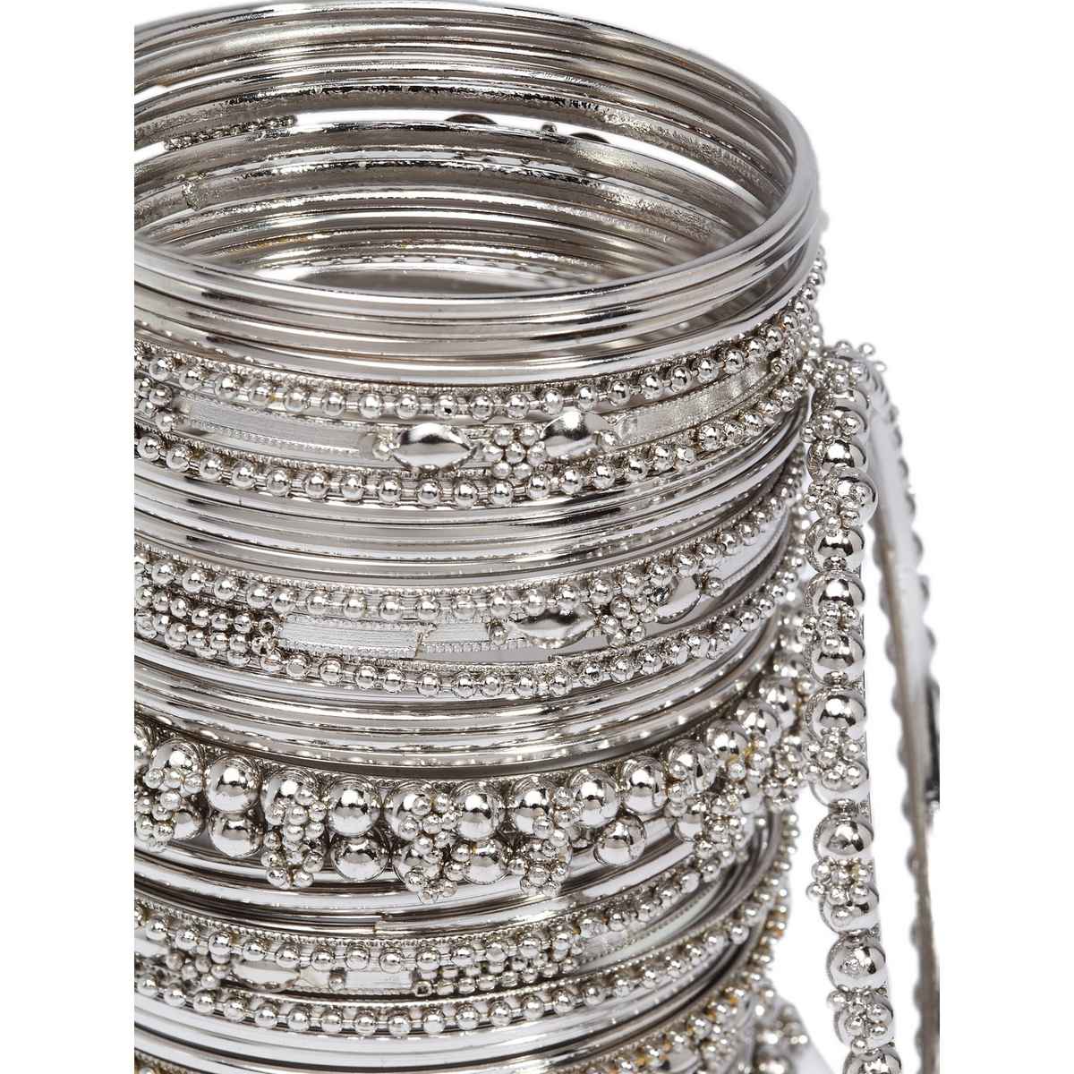 Shining Diva Fashion Oxidised Latest Stylish Traditional Bangles for Women | 10780b-2.8