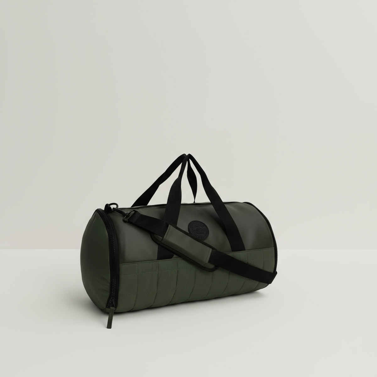 Jack & Jones Men's Solid Polyester 38 L Duffle Bag | Green