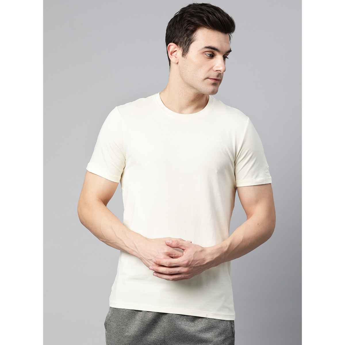 Alcis Men's Round Neck T-Shirt | Sail Cream | XL