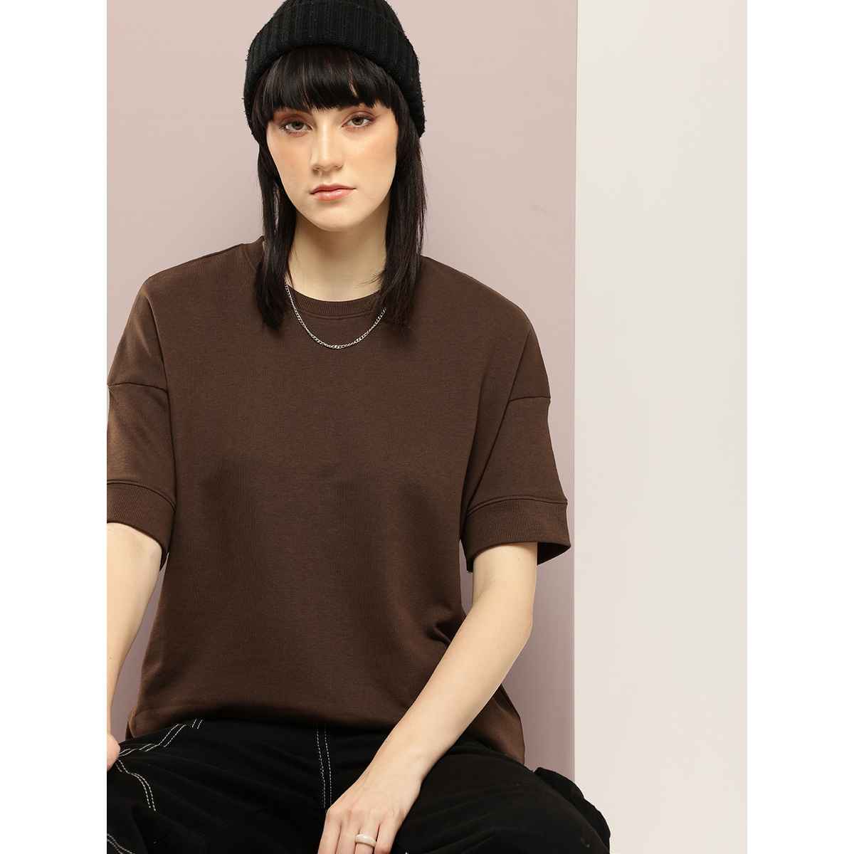 Dillinger Women's T-shirts | WMNCR638CHO | Brown - L