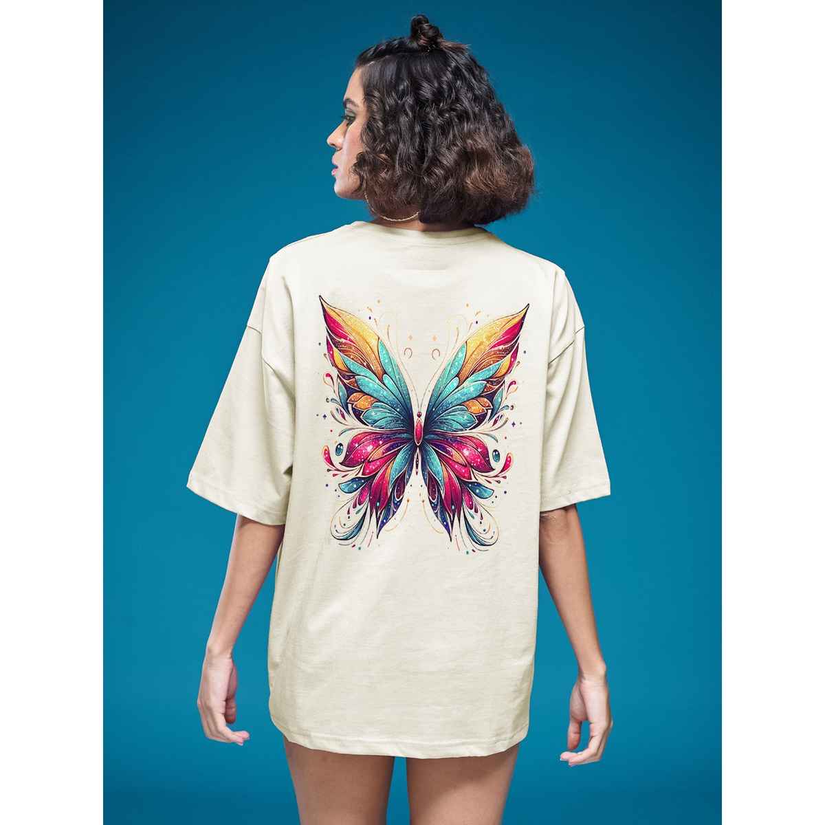 Smartees Women's Oversize Printed T-shirt | WW - 2026 | Skin - L