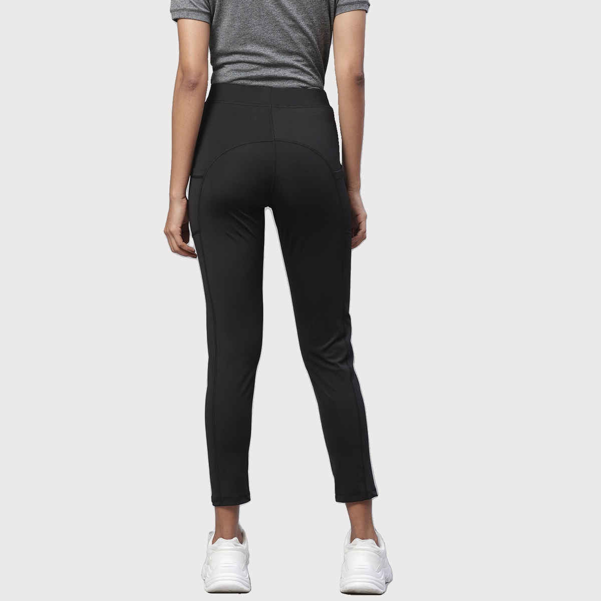 Chkokko Women's Yoga Track Pants Stretchable Gym Legging Tights | Black - XXL