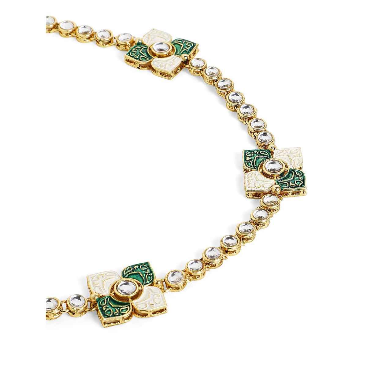 Priyaasi Gold Plated Kundan Studded Matha Patti