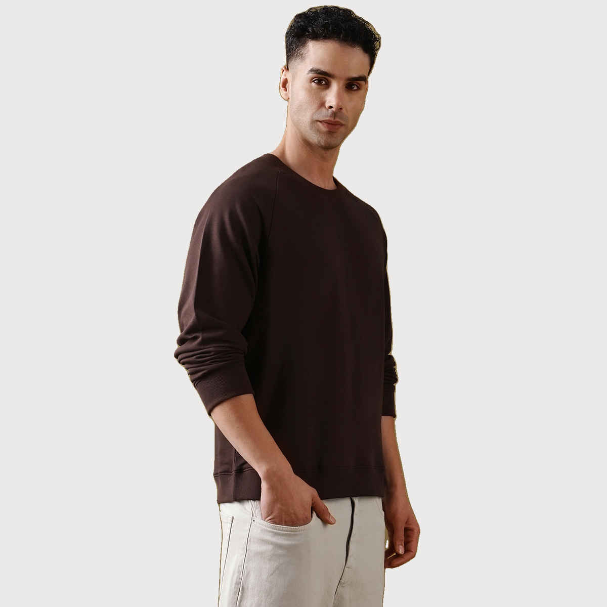 Dillinger Men's T-shirt Raglan Sleeve Oversized Pure Cotton | Brown - L