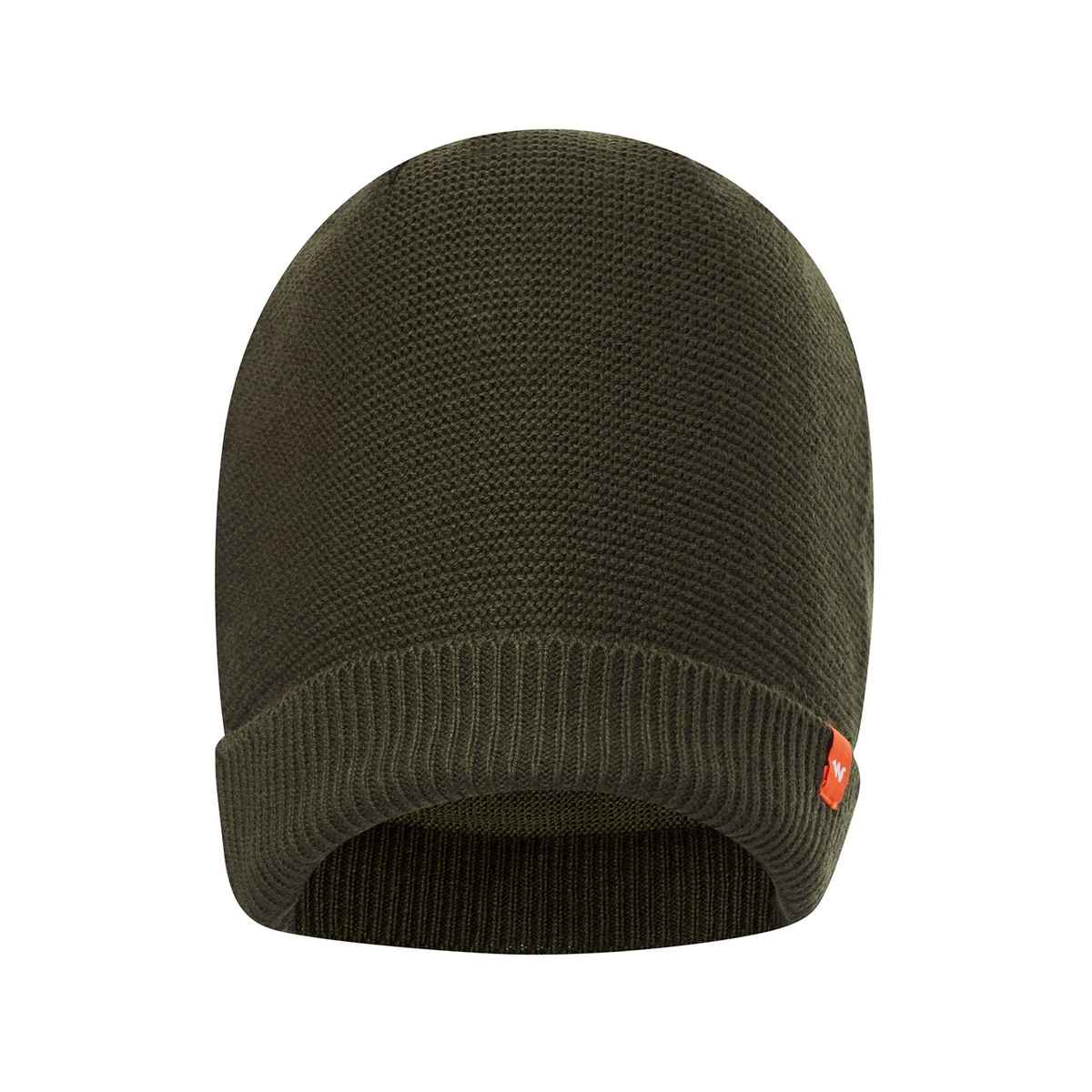 Wildcraft Unisex Solid Acrylic Beanie | Olive - Free Size