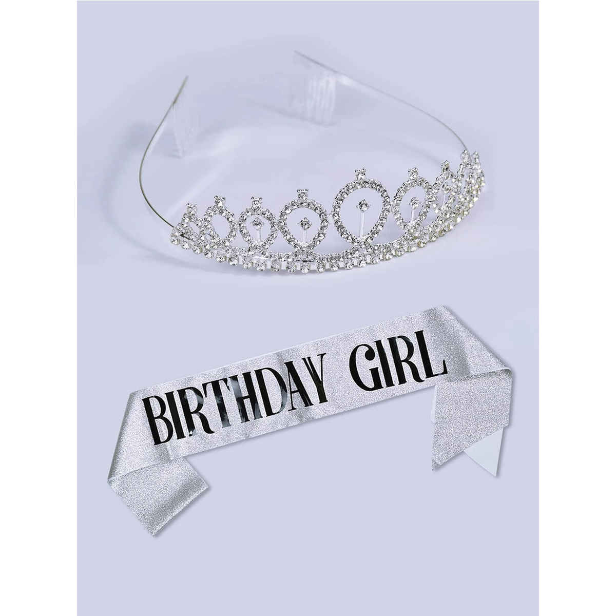 Youbella Stylish Birthday Sash & Crown - Birthday Gifts For Best Friend
