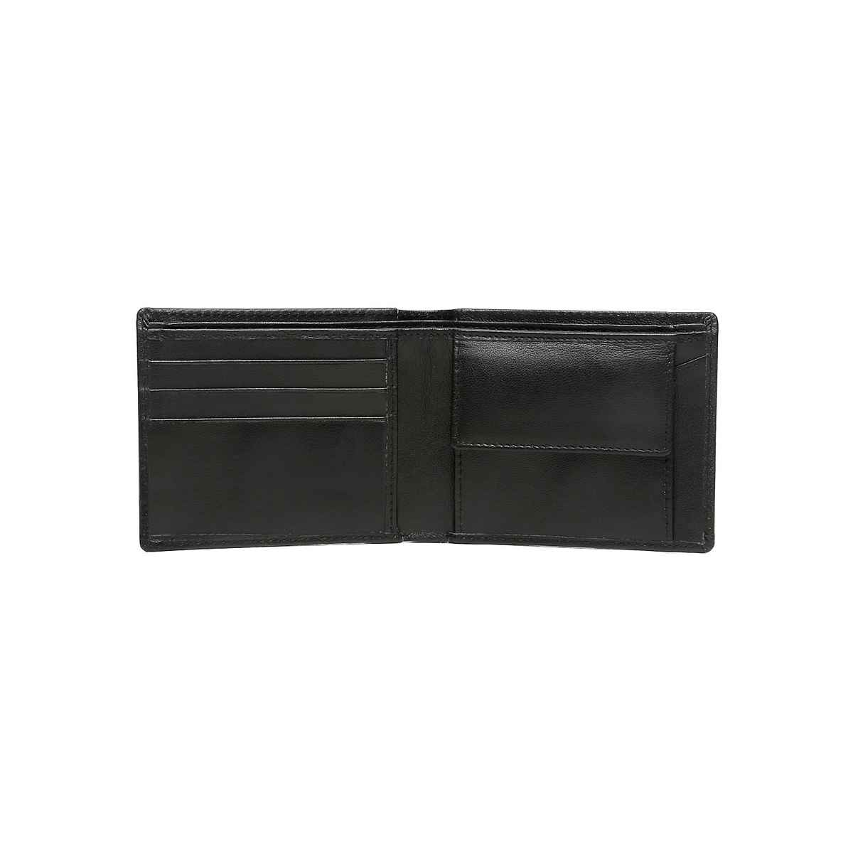 Teakwood Men's Solid Genuine Leather Wallet | Black - One Size