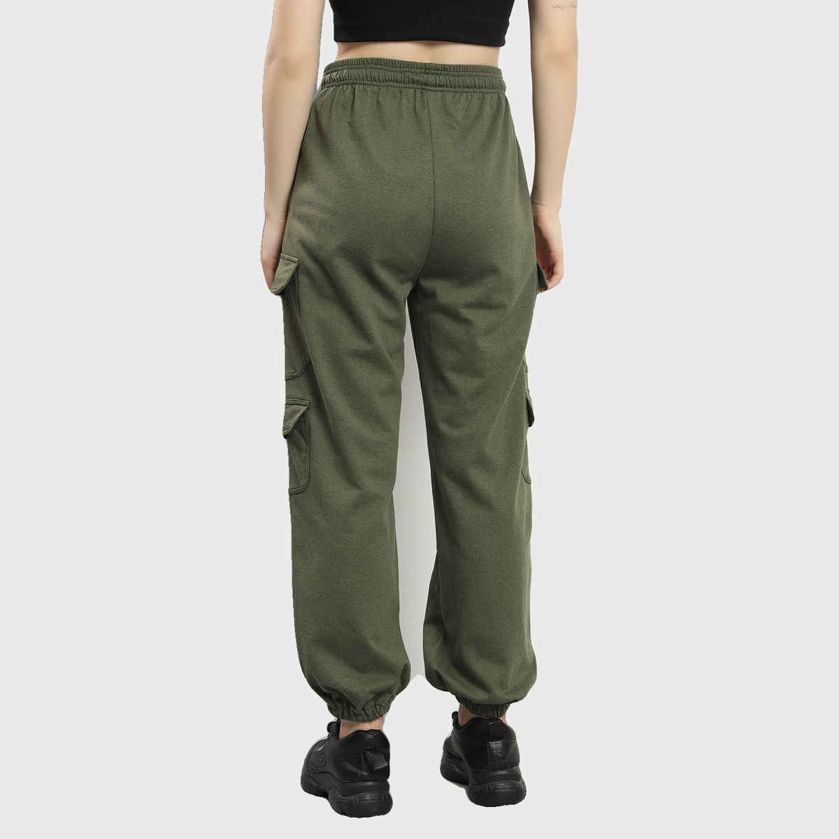 Q-rious Women's AdventureFlex Cargo Joggers | GLJ-CARGO | Olive - 30