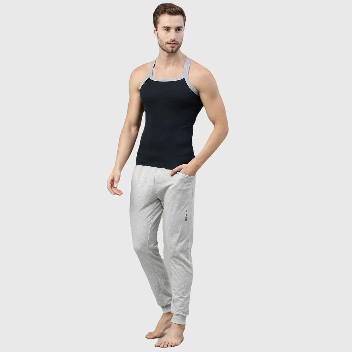 Dixcy Scott Men's Bold Gym B111 | 100% Combed Cotton - Soft & Breathable