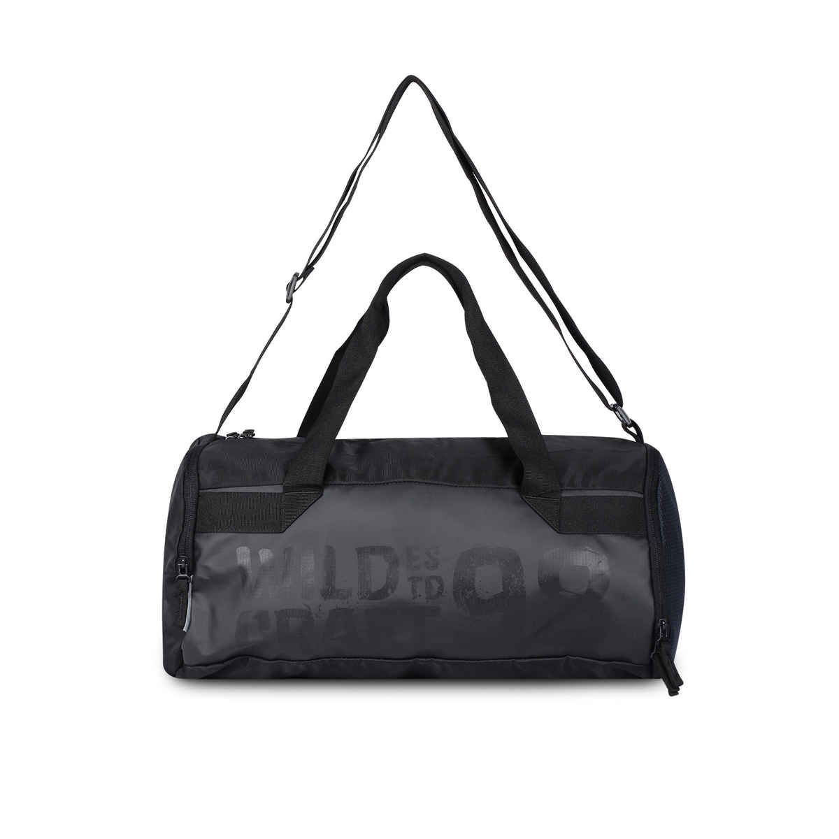 Wildcraft Unisex Textured Polyester 30 L Gym Duffel Bag | Black