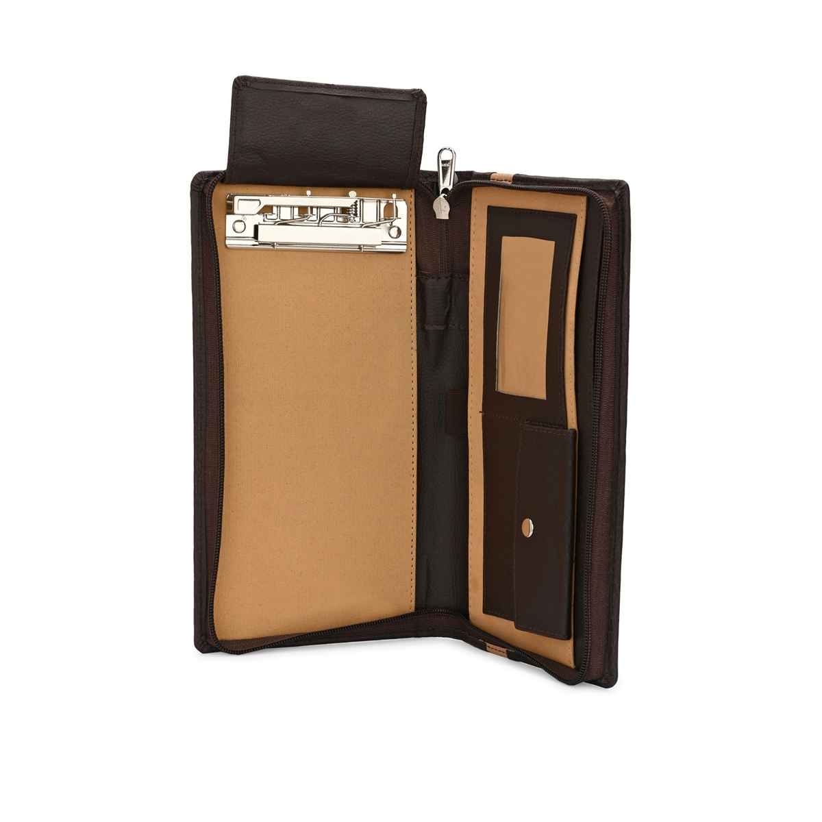 Calvadoss Cheque Book Holder | CHQ810 | Brown And Tan