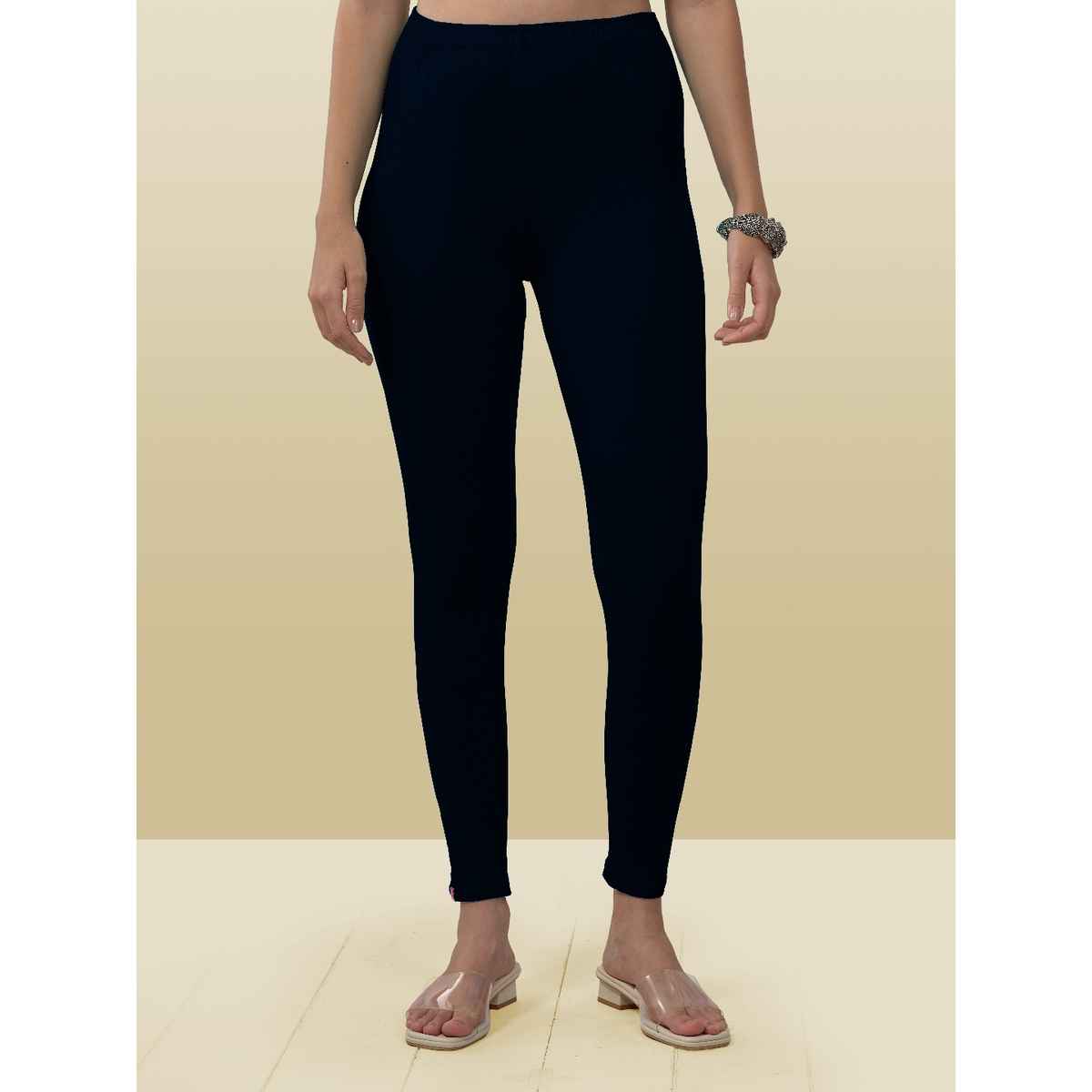 Lyra Women's Leggings Ankle Length | Navy - Free Size