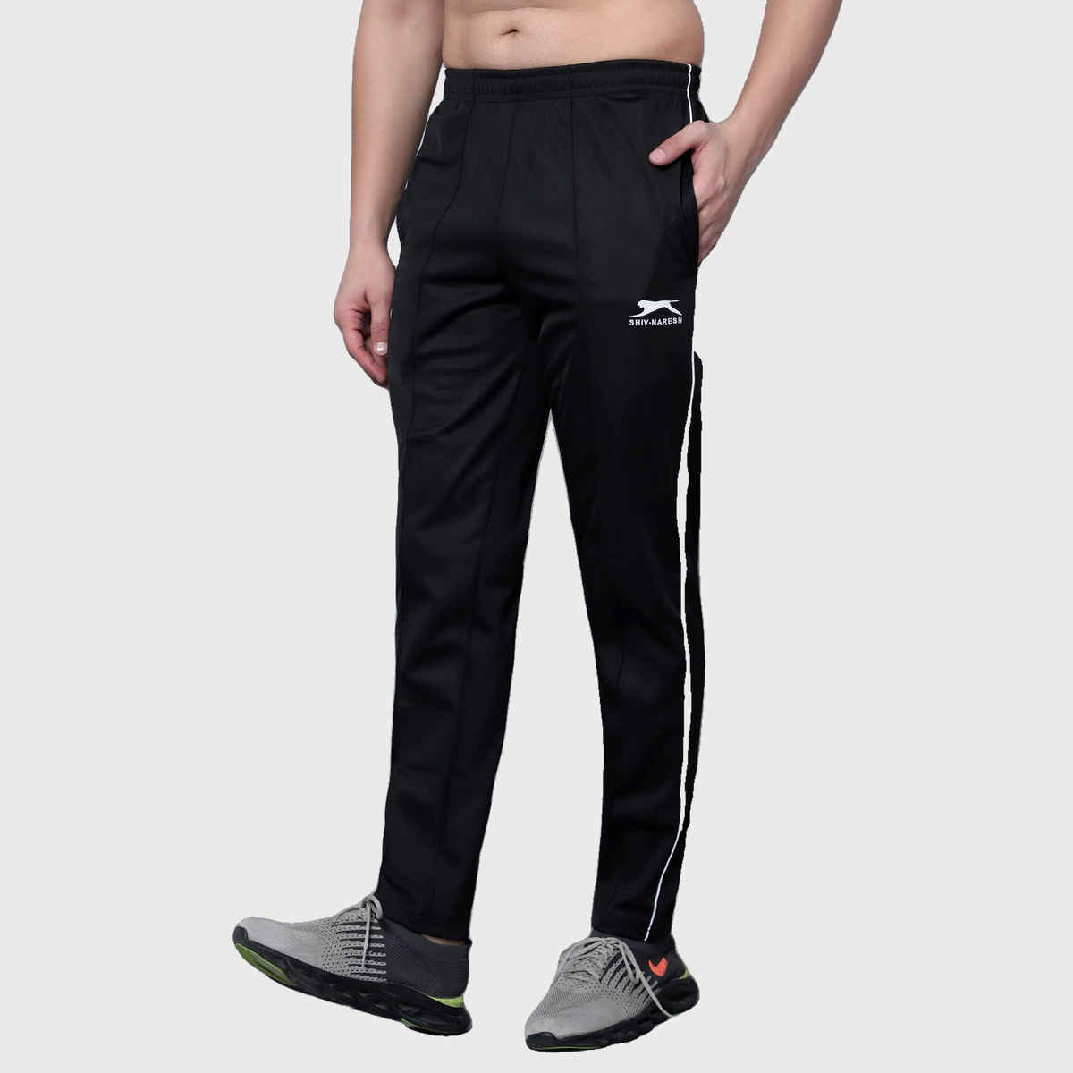 Shiv Naresh Men's Trackpant | 550 - Black-White | L