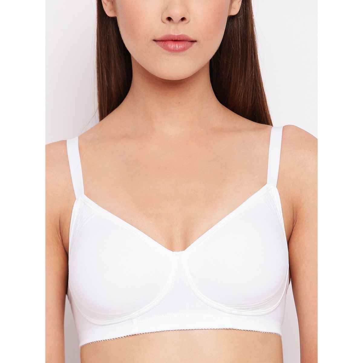 Enamor Women's A042 Side Support Shaper Fab-Cool Cotton Bra | Non Padded | Wirefree | White - 32B