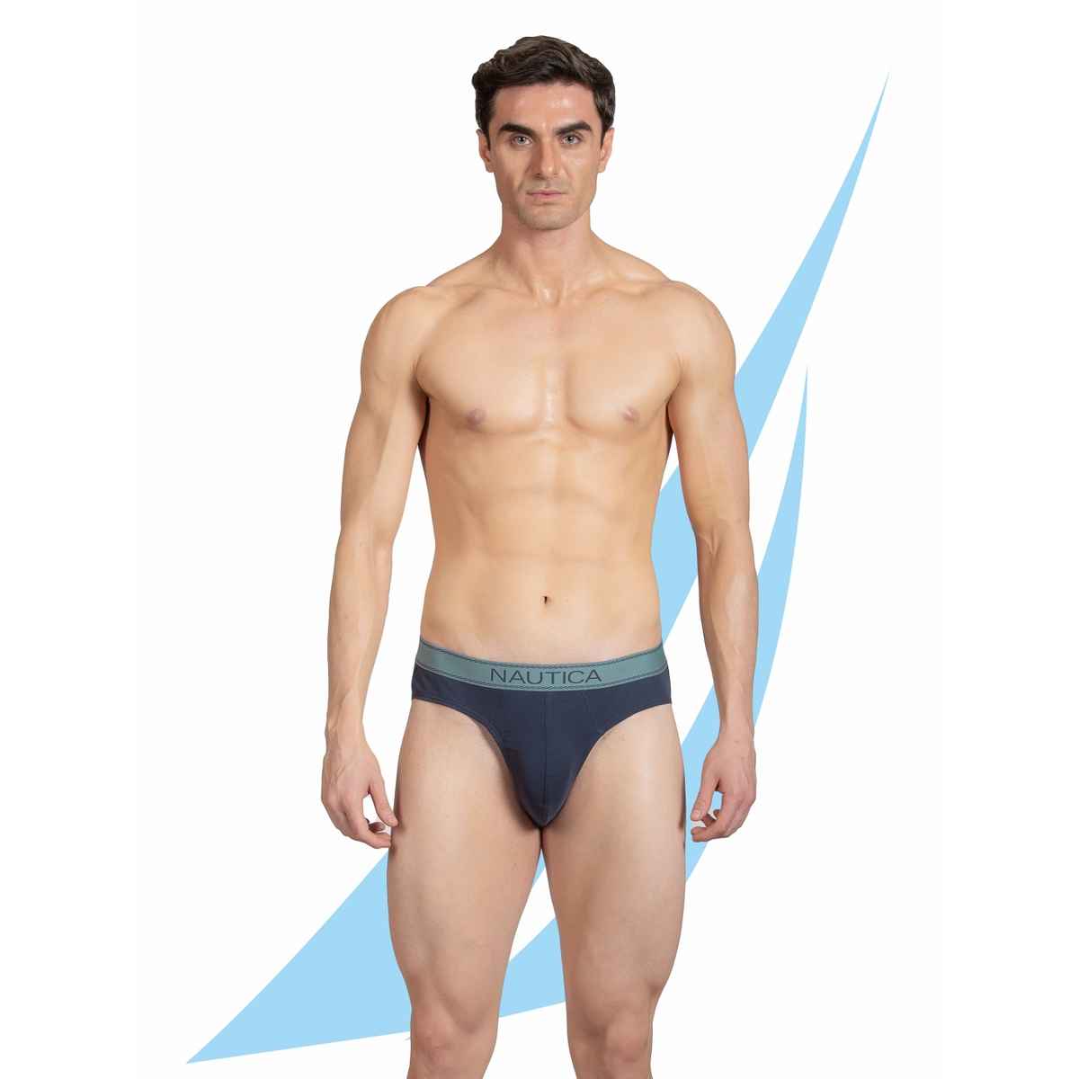 Nautica Men's - 1PP-RBF02 Rib Brief-05-S PBLU | Blue - XXL