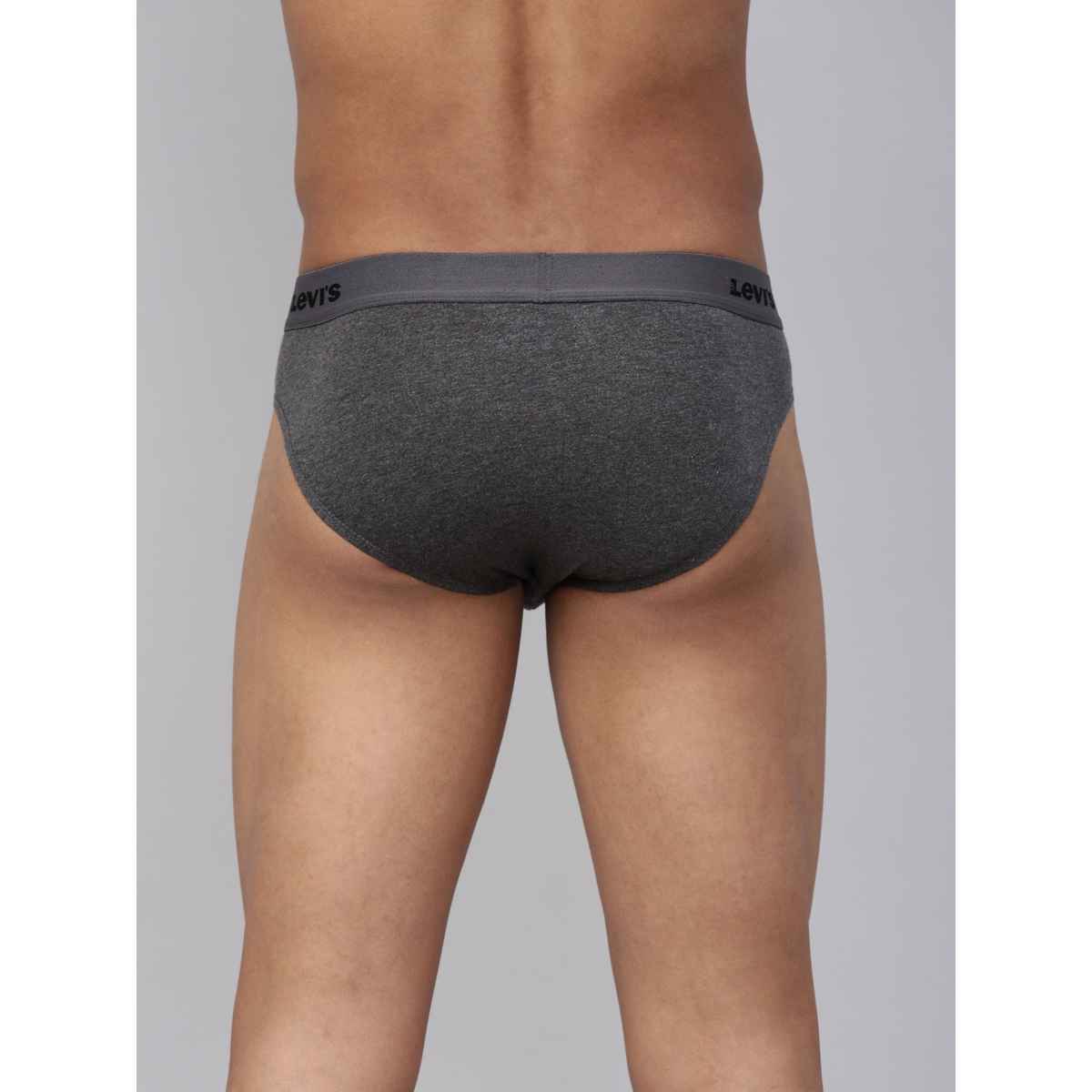 Levi's Innerwear Men's Solid Cotton Ultrasoft Waistband Brief | Assorted - L