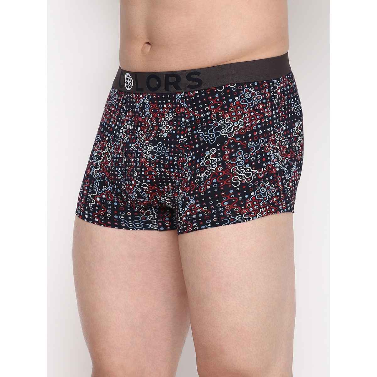 Rupa Colors Men's Front Open Printed Mini Trunk | Style 104 | | Assorted - 95 cm