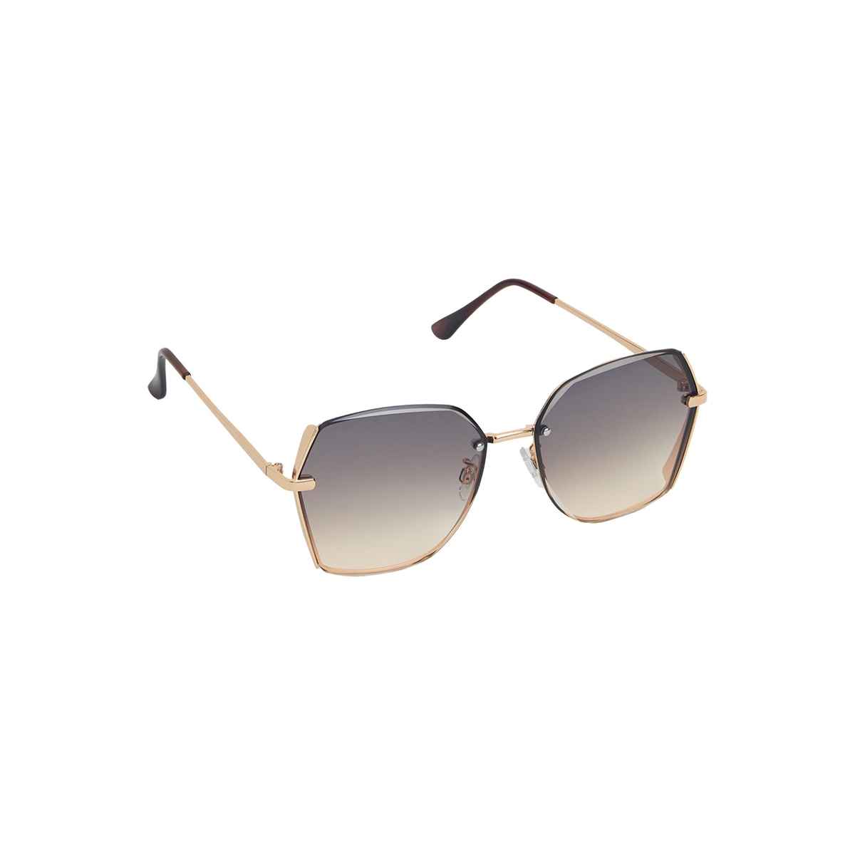 Accessorize London Women's Metal Bevelled Edge Sunglasses