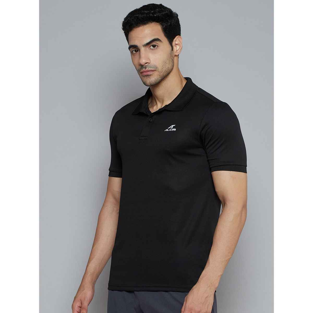 Alcis Men's Wonder Polo | Black | L
