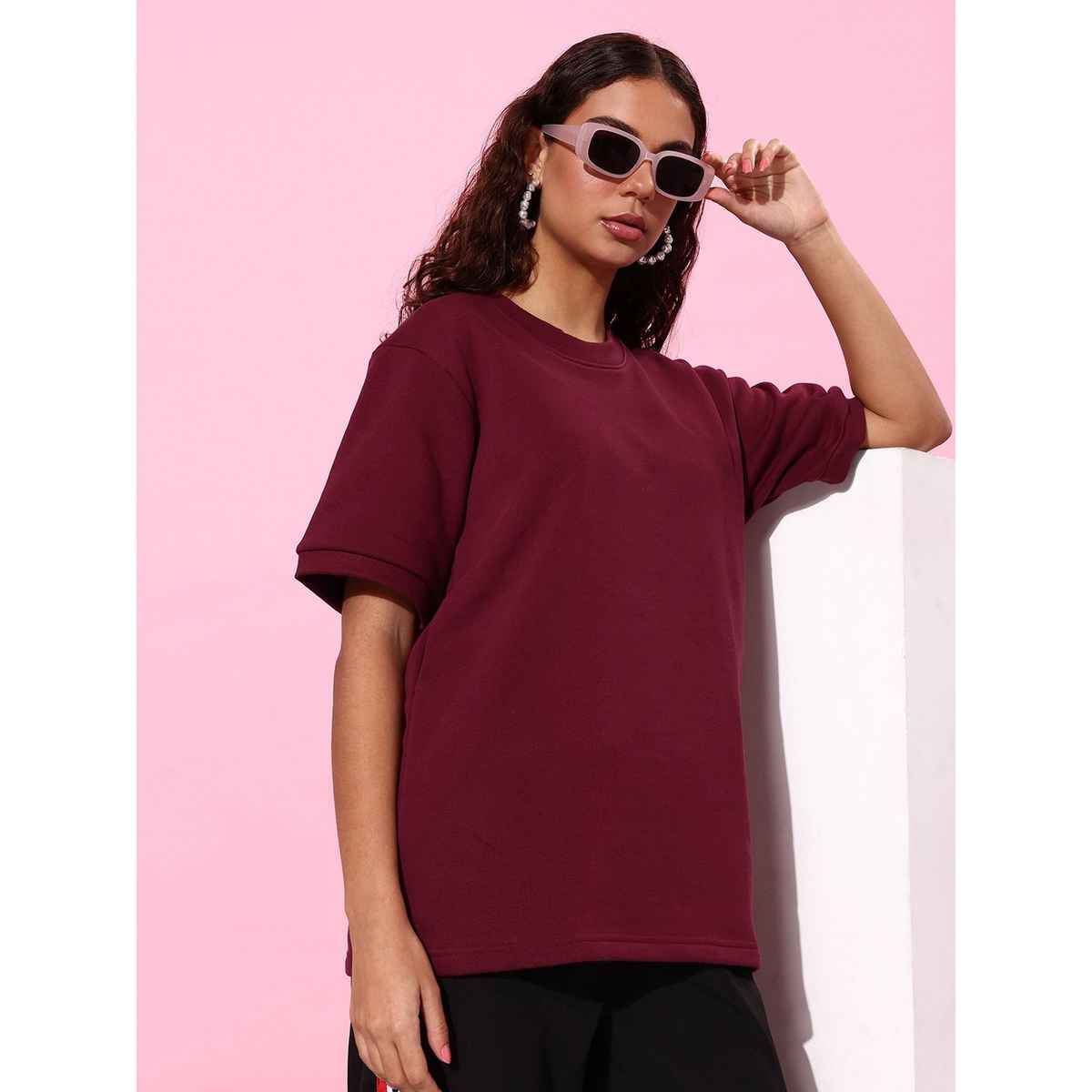 Dillinger Women's Sweatshirt | Dlwmnswt062 | Maroon - L