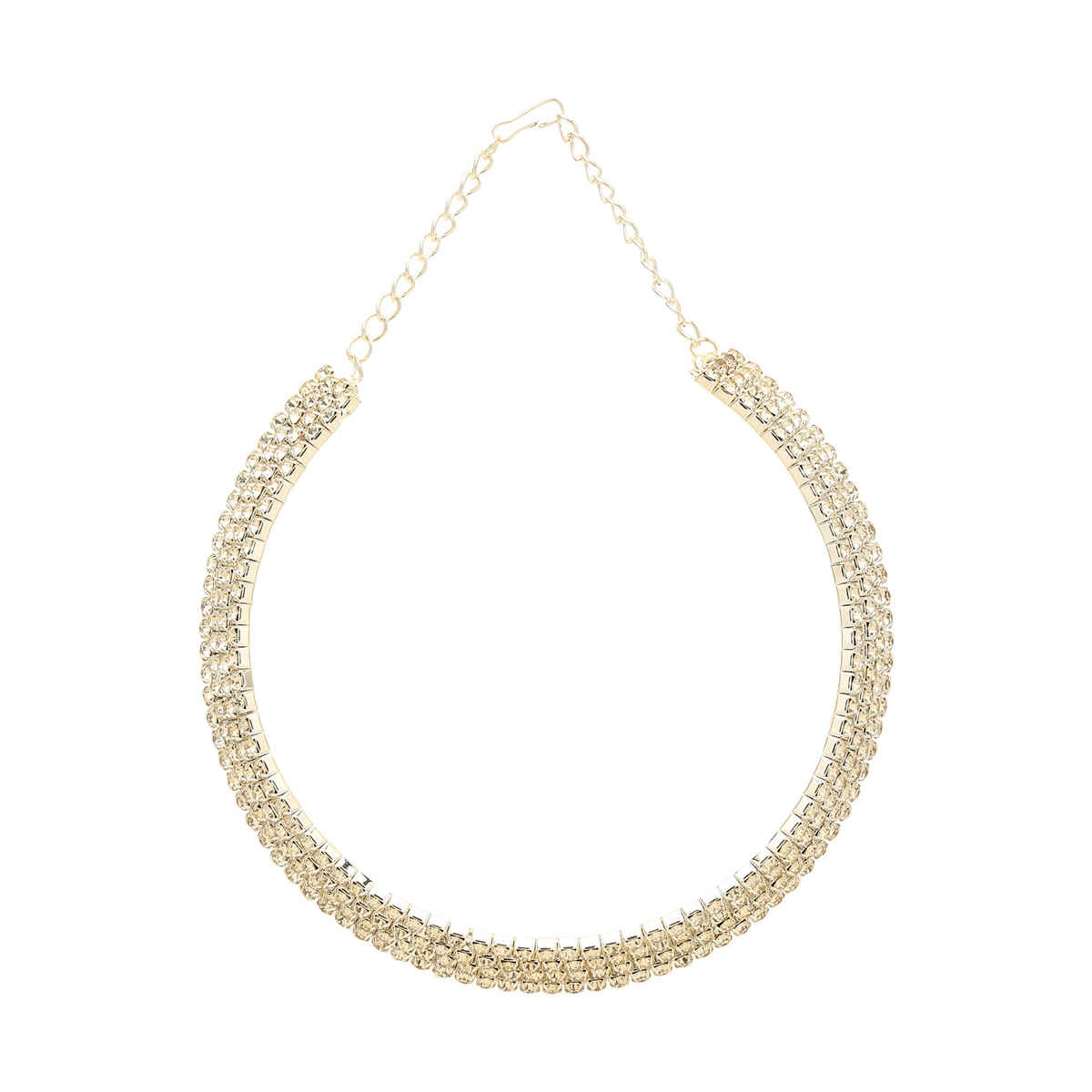 YouBella Stylish Latest Traditional Jewellery Silver Plated Choker Necklace for Women (YBNK - 5502)