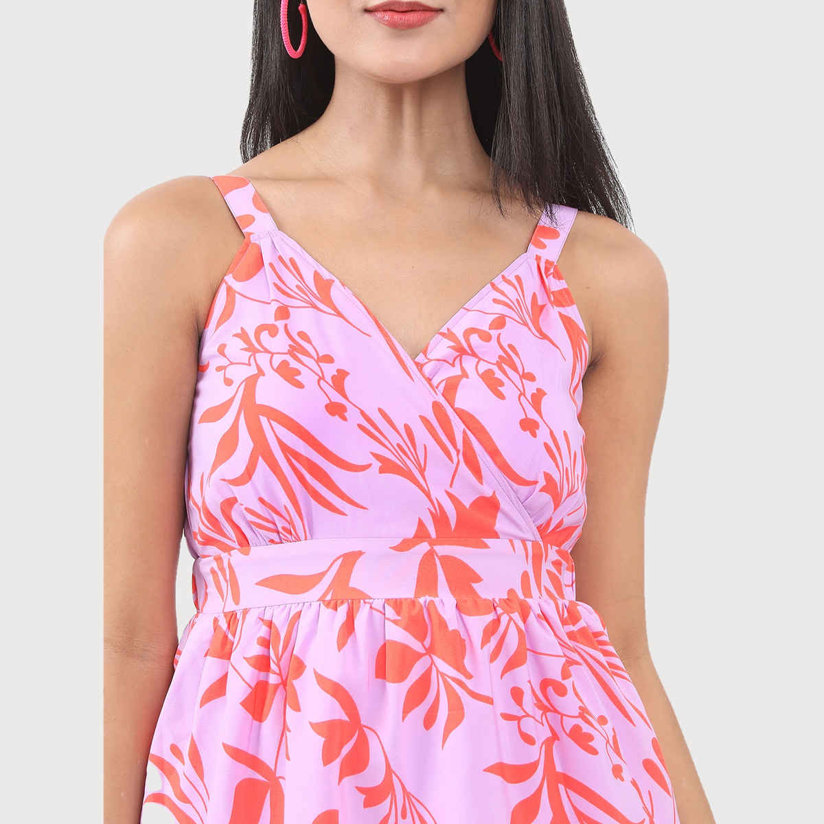 Ketch Women's Floral Maxi Dress | Purple - XL