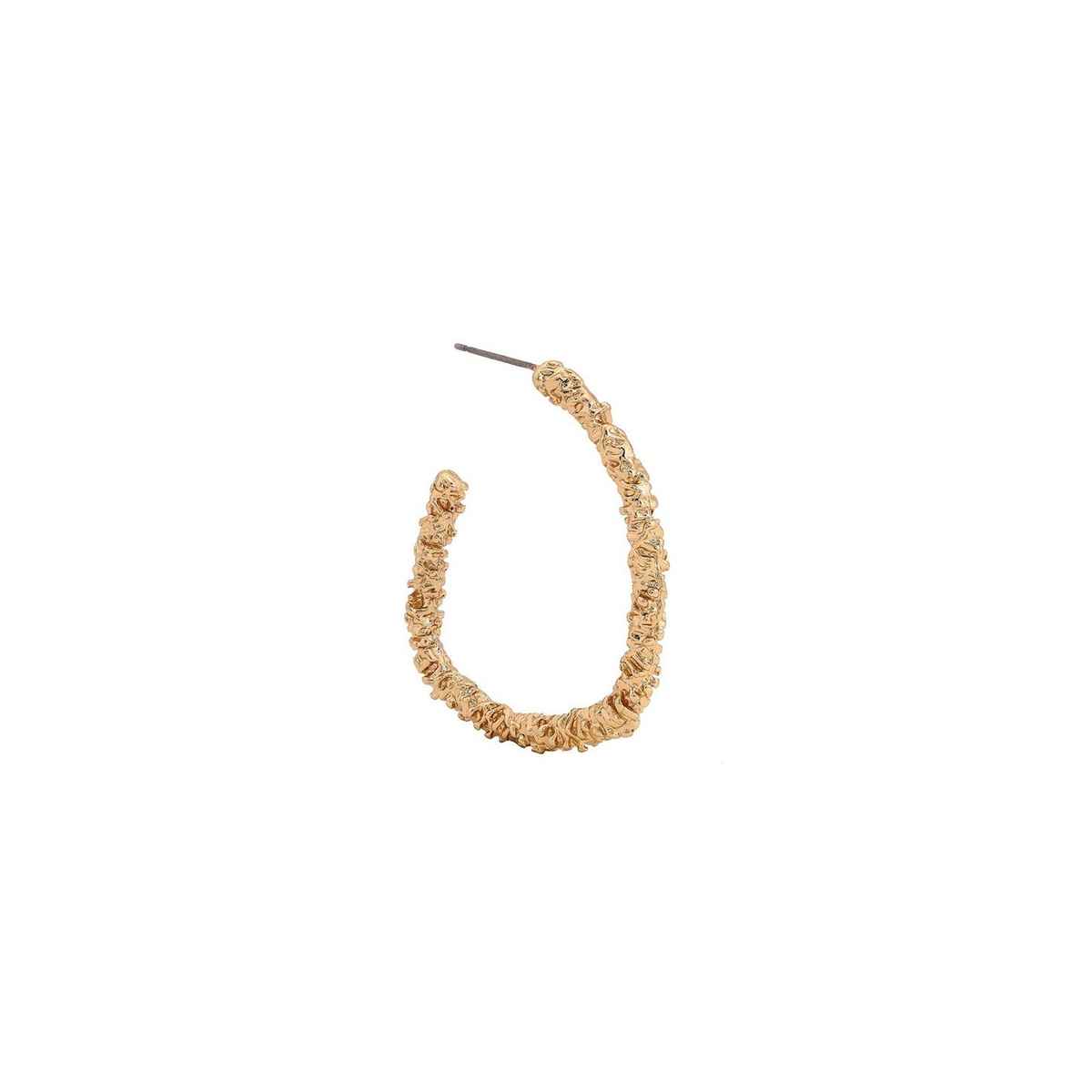 Priyaasi Gold Plated Shimmer Hoop Earrings